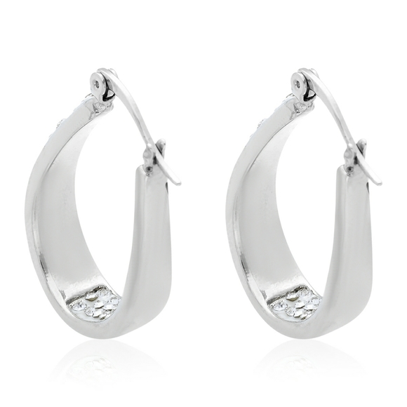 SWAROVSKI HOOP EARRINGS - Picture 2 of 8